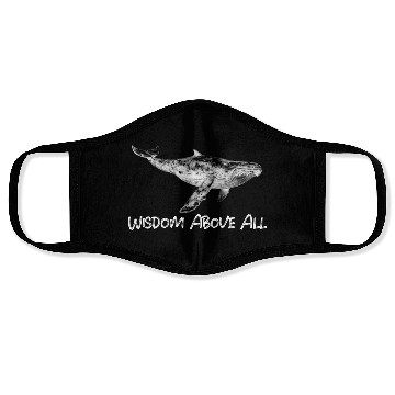 Discover Whale Stoic Face Masks Wisdom Above All