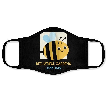 Discover Bee-utiful Gardens Start Here Bee Gardening Face Masks