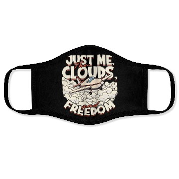 Discover First Solo Flight Pilot Face Masks