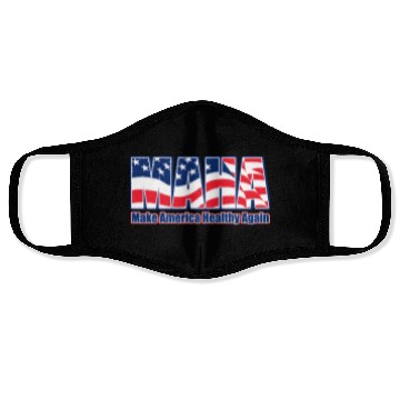 Discover Patriotic Flag Typography Design Face Masks
