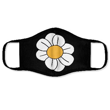 Discover Beautiful White Daisies Flowers Spring Summer Fun Face Masks