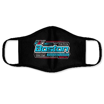 Discover Stay Strong Boston Massachusetts Design Modern Face Masks
