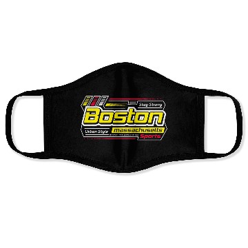 Discover Stay Strong Boston Massachusetts City Face Masks