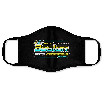 Discover Boston Massachusetts Design Urban Style Face Masks