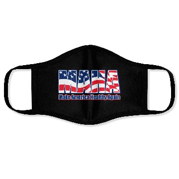 Discover Patriotic USA Flag with Empowerment Message Face Masks