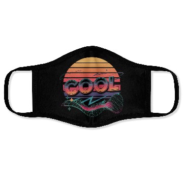 Discover 80s Neon Vibes Face Masks