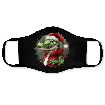 Discover Crocodile Santa Claus Face Masks