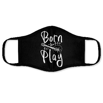 Discover Born to play Mandolin Face Masks