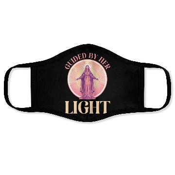 Discover Virgin Mary Guided By Her Light Face Masks