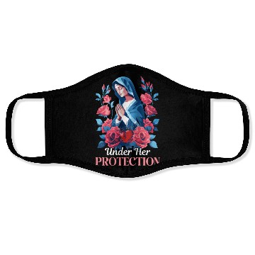 Discover Virgin Mary Under Her Protection Face Masks