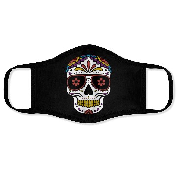 Discover dia de los muertos Back Face Masks