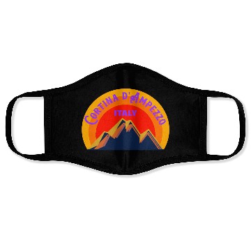 Discover Mountain Cortina d Ampezzo, Italy Face Masks