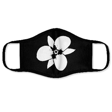 Discover White Beautiful Flower Spring Summer Nature Flower Face Masks