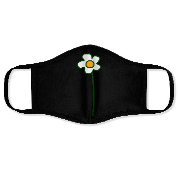 Discover White Daisies Flower Spring Summer Flowers Nature Face Masks