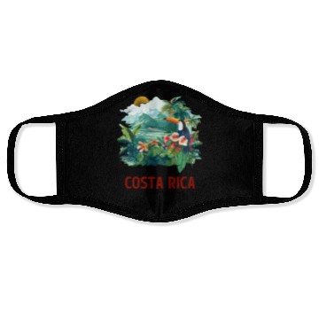 Discover Costa Rica Nature & Macaw Adventure Face Masks