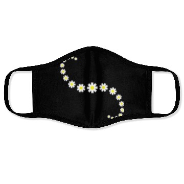 Discover Many Pretty Daisy Flowers Decorative Nature Design Face Masks