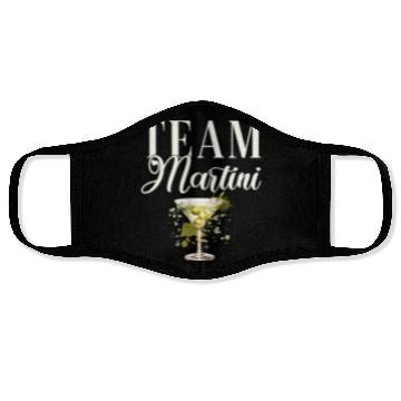 Discover Team Martini Cocktail Bartender Face Masks