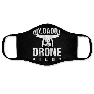 Discover My Daddy is Drone Pilot Gifts for Drone Lover Face Masks