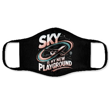 Discover Sky Is My New Playground Face Masks