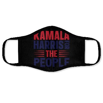 Discover KAMALA HARRIS THE PEOPLE Face Masks