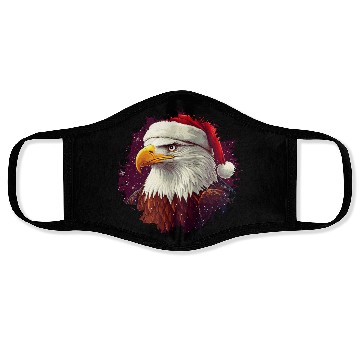 Discover Christmas eagle Face Masks