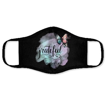 Discover grateful is the sign of noble souls Face Masks