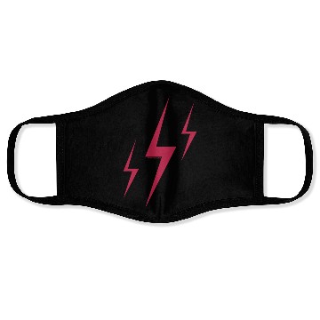 Discover Triple Lightning Bolt Face Masks
