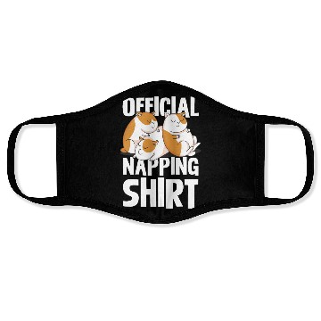 Discover Official Napping Face Masks Guinea Pig Lovers Cozy Nap