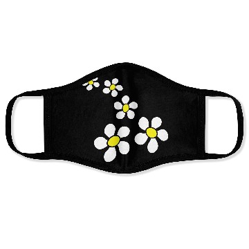 Discover Many Pretty Daisy Flowers Decorative Flower Design Face Masks