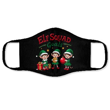 Discover Elf Squad Goals Face Masks