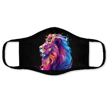 Discover Colorful Lion Head Face Masks