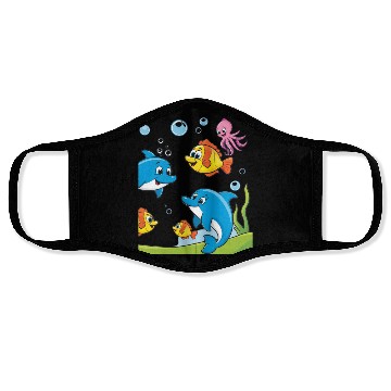 Discover Dolphins and Friends Face Masks