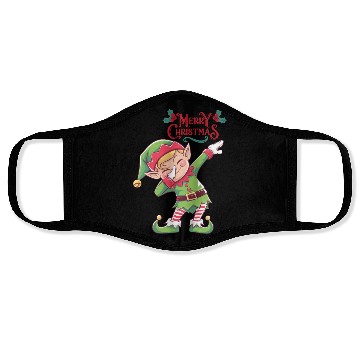 Discover Mischievous Christmas Elf Dab Pose Face Masks