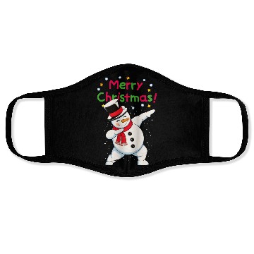 Discover Fun Dabbing Snowman Christmas Face Masks