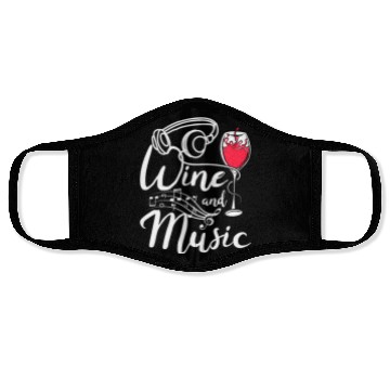 Discover Wine and Music Face Masks