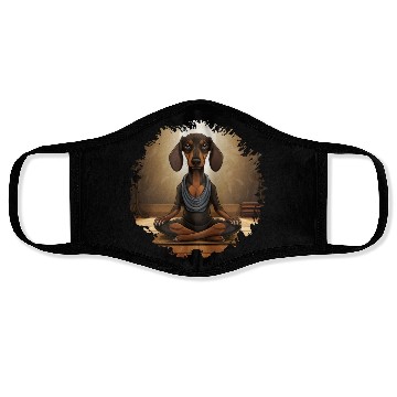 Discover Dachshund Yoga Face Masks