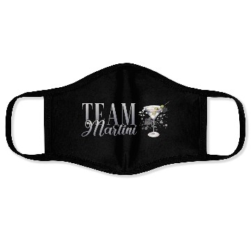 Discover Team Martini Cocktail Bartender Face Masks