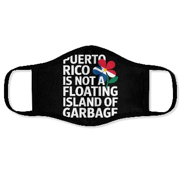 Discover Puerto Rico Pride Bold Awareness Statement Face Masks