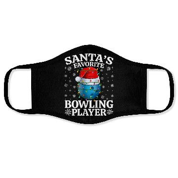 Discover Santa's Favorite Bowling Player Face Masks
