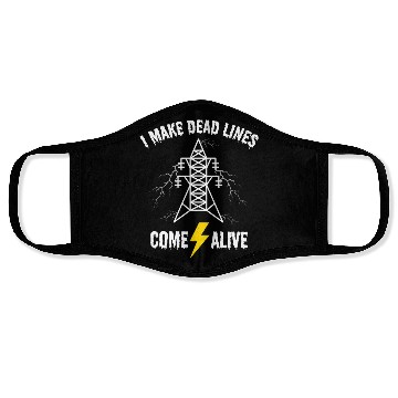 Discover I Make Dead Lines Come Alive – Lineman Halloween Face Masks