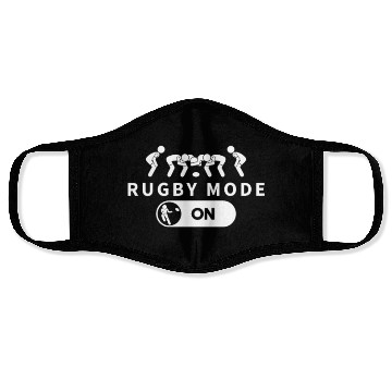 Discover Rugby Mode On Funny Rugby Player Face Masks