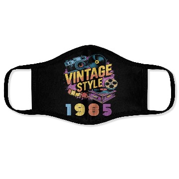 Discover vintage style 1985 Face Masks