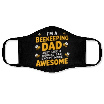 Discover Beekeeping dad Face Masks