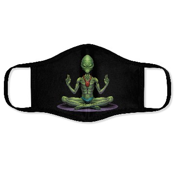 Discover Alien Yogi Face Masks