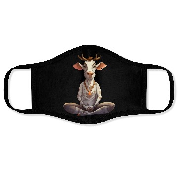 Discover Cow yoga Face Masks