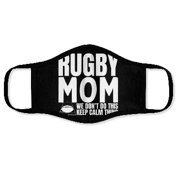 Discover Rugby Mom Quote Funny Rugby Face Masks