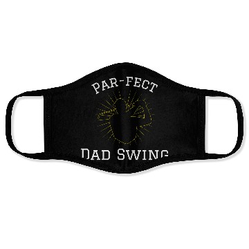 Discover Par-fect Dad Swing Dad Golfing Face Masks
