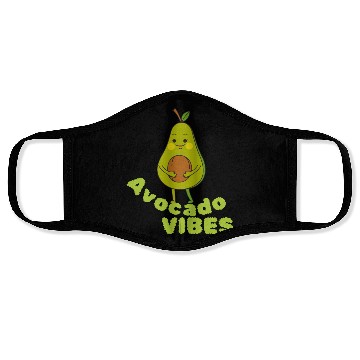 Discover avocado vibes Face Masks