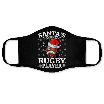 Discover Santa's Favorite Rugby Player Face Masks