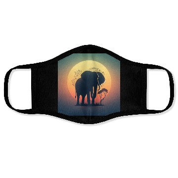 Discover Elephant Graphic Face Masks
